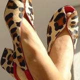 Ruzena | Slingback s leopardím vzorem