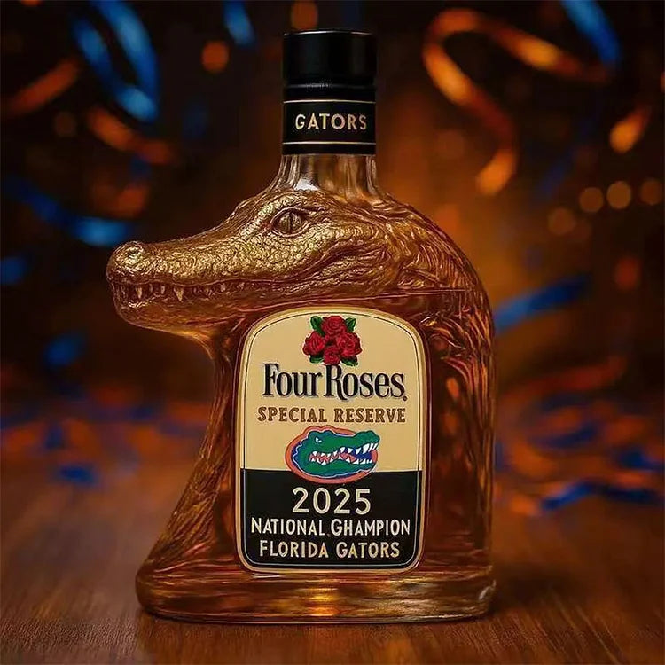 Karafa na whisky ve tvaru krokodýla