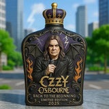 Láhev na whisky Ozzy Osbourne s reliéfem, Limitovaná edice — 5