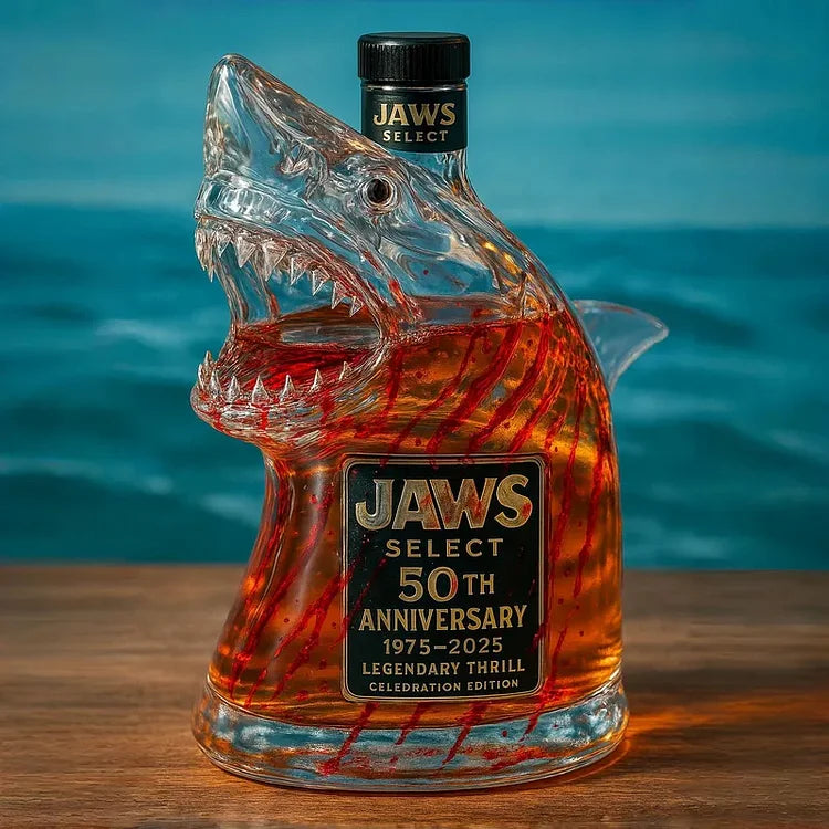 Limitovaná edice láhve na whisky Žraločí čelisti
