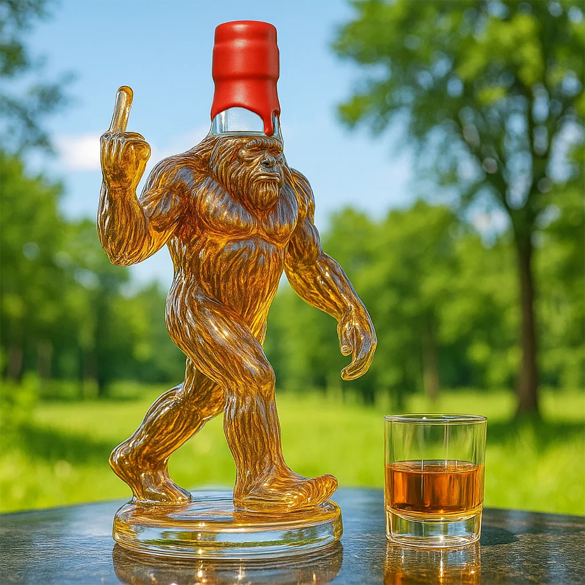 Bigfoot | Vtipná láhev na whisky Bigfoot