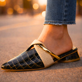 GABRIELA | Elegantní mules s krokodýlím vzorem