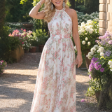 Sofie - Šaty Midi em Tule Květinové
