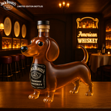 Láhev na whisky ve tvaru jezevčíka