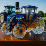 Klasická whisky láhev ve tvaru traktoru New Holland T7