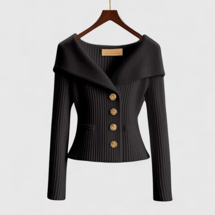 Avelora | Elegantní kardigan s knoflíky