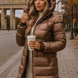 Anna – Dámská Zimní Prošívaná Bunda s Kapucí