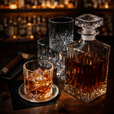 Set s lahví a sklenicí | Dekantr na whisky