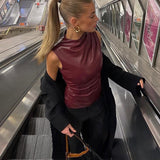 Denisa | Luxusní koženkový top