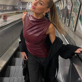 Denisa | Luxusní koženkový top