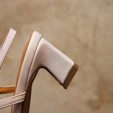 Sona | Kozené slingback podpatky
