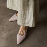 Sona | Kozené slingback podpatky
