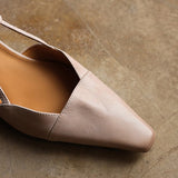 Sona | Kozené slingback podpatky