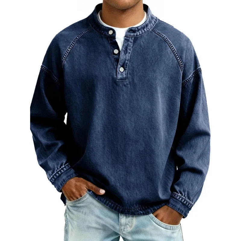 Lubomír | Vintage tričko Henley s knoflíčky