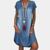 Robe d'été en denim ample