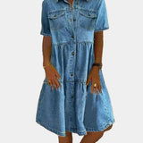 Robe en Jean Bohémienne