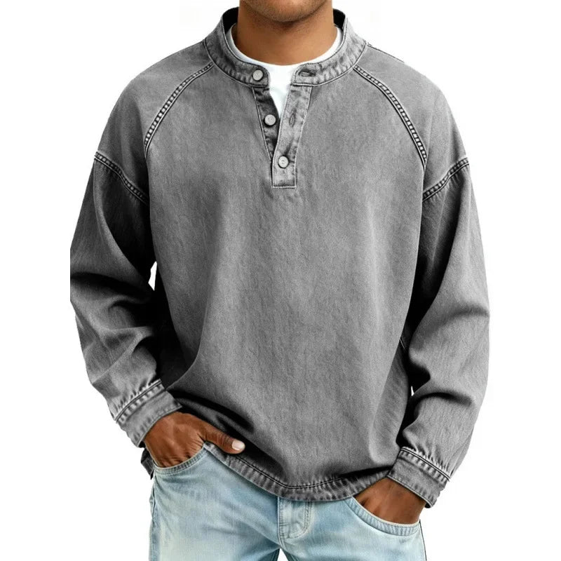 Lubomír | Vintage tričko Henley s knoflíčky