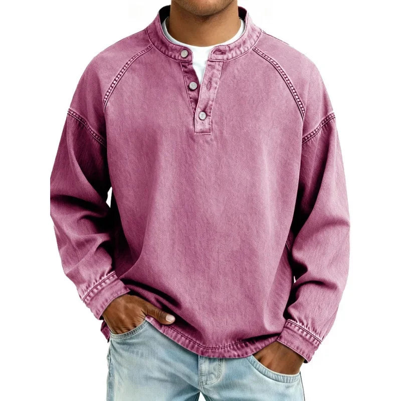 Lubomír | Vintage tričko Henley s knoflíčky