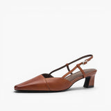Sona | Kozené slingback podpatky