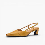 Sona | Kozené slingback podpatky