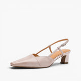 Sona | Kozené slingback podpatky
