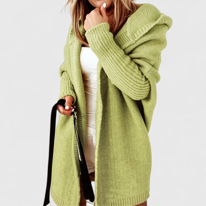 Daniela – Dlouhý cardigan s capucí