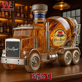 Láhev na whisky ve tvaru míchačky