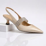 Helena | Kitten heel s kristálovými detaily