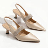 Helena | Kitten heel s kristálovými detaily