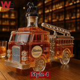 Láhev na whisky Hasičské auto