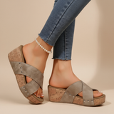 OLÍVIE | Boho Klínové Sandály