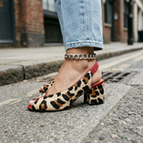 Ruzena | Slingback s leopardím vzorem