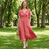Amélie | Elegantní midi šaty střihu A