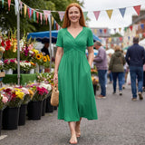 Amélie | Elegantní midi šaty střihu A
