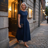 Eva | Splývavé midi šaty nadčasové elegance