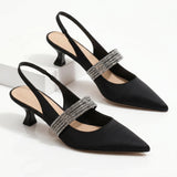 Helena | Kitten heel s kristálovými detaily