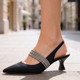 Helena | Kitten heel s kristálovými detaily