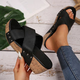 OLÍVIE | Boho Klínové Sandály